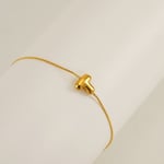 Gold color / 1 Piece Simple Series Daily Letter T Stainless Steel  Gold Color Unisex Chain Bracelets Picture20